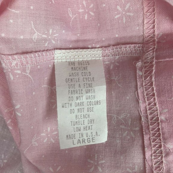 Vintage Girls Toddler Pink White Smock Dress 24M - Picture 6 of 7